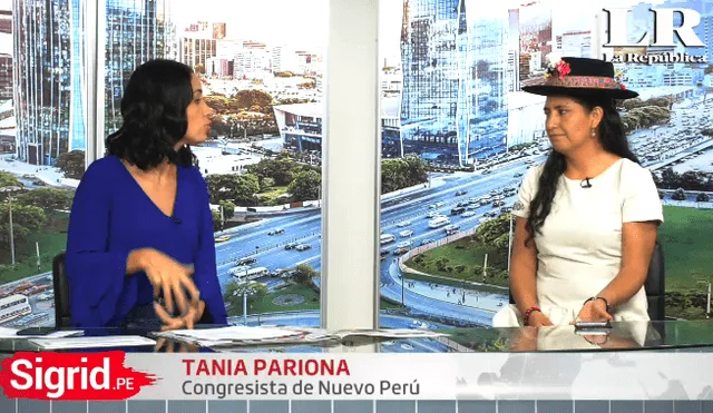 Sigrid.pe: Entrevista a Tania Pariona, congresista de Nuevo Perú