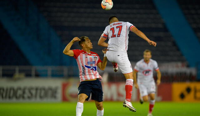 La Calera vs. Junior por la vuelta de octavos de la Copa Sudamericana 2020.