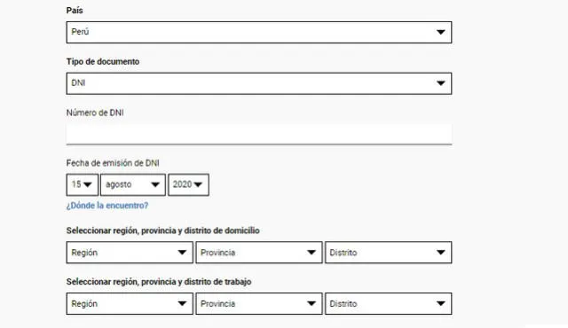 Solicitar Pase Personal Laboral. Foto: Captura de pantalla