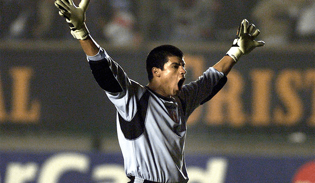 Erick Delgado celebrando un gol de la selección peruana. | Foto: AFP