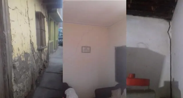 El COER realizó un monitoreo respectivo en las viviendas dañadas. Foto: Coer Arequipa.