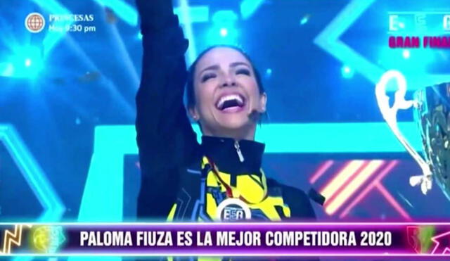 Paloma Fiuza sorprendió con su desempeño en la competencia. Foto: captura de América TV