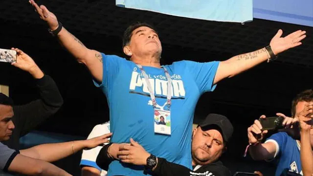 La increíble reacción de Maradona tras el gol de Messi [VIDEO]