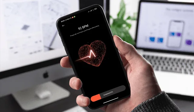 La app Mi Health será capaz de medir la frecuencia cardiaca con el móvil. | Foto: Composición La República