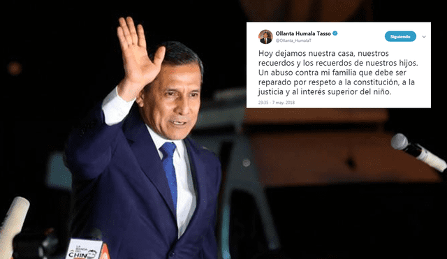 Ollanta Humala acata orden de Fiscalía y anuncia que saldrá de su casa
