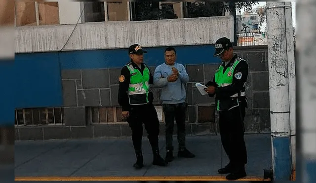 Policías lo capturan por Cercado de Arequipa. Fuente: Diario Correo.