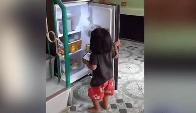 A través de YouTube se volvió viral el ingenioso truco de una mujer para que sus hijos se mantengan lejos de la refrigeradora.