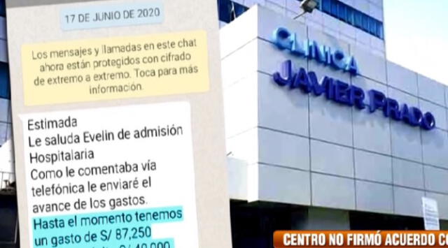 Paciente debe más de S/ 188.000 a clínica Javier Prado. Foto: Captura Al Estilo de Juliana.
