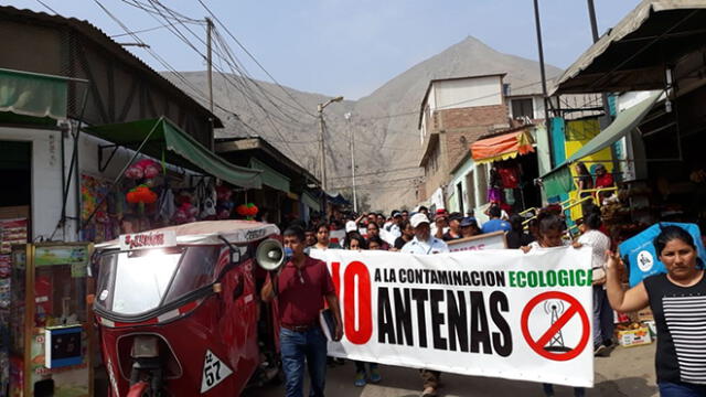 Cieneguilla: vecinos protestan por instalación de antena