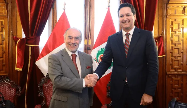 Daniel Salaverry se reunió con el presidente de la Cámara de Diputados de Chile. Foto: La República.