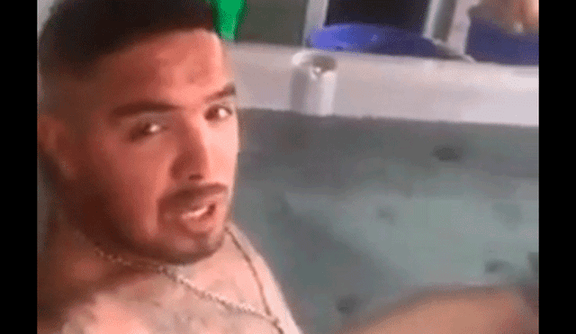 Instagram: Semidesnudo, Juan Vargas fue captado en curioso video