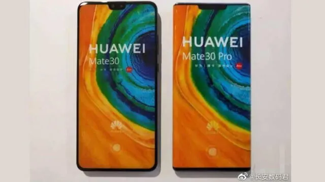 Huawei Mate 30 tendrá pantalla tipo 'cascada'.