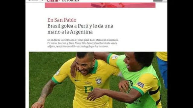 Perú vs. Brasil por Copa América 2019: Así informó la prensa internacional