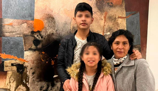 Asiladas. Lilia Paredes y sus dos menores hijos permanecen en Embajada de México en Perú. Foto: Twitter.