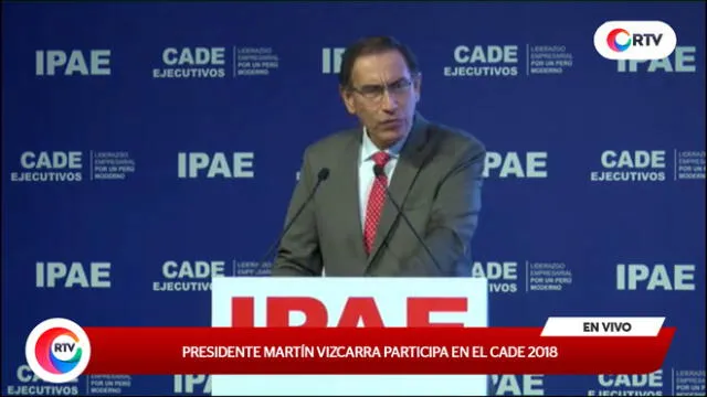 Presidente Martín Vizcarra participa en el CADE 2018