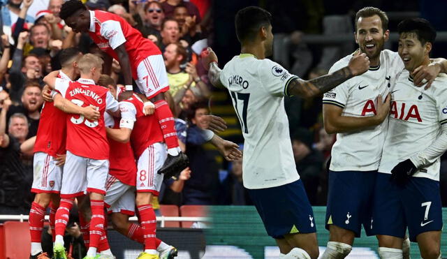 Arsenal es líder de la Premier League. Tottenham busca entrar en el top 4. Foto: composición/EFE/AFP