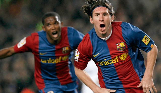 Samuel Eto'o pidió cambiar el nombre del FC Barcelona si Messi deja el club. (FOTO: AFP).
