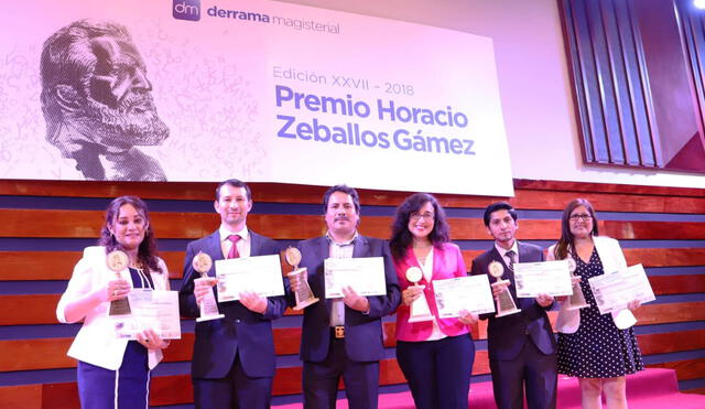 Reconocen a 21 docentes con el Premio Horacio Zeballos 2018