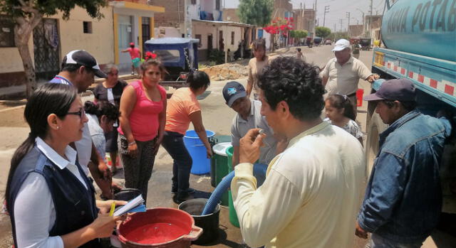 SUNASS verificó el restablecimiento del servicio de agua potable en Lambayeque