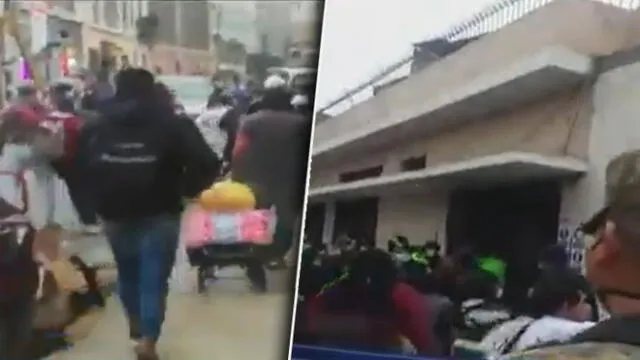Vendedores ambulantes se enfrentan a fiscalizadores en el Centro de Lima | Créditos: capturas / Canal N