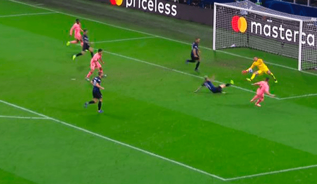 Barcelona vs Inter: Rakitic falló claro mano a mano con Handanovic [VIDEO]