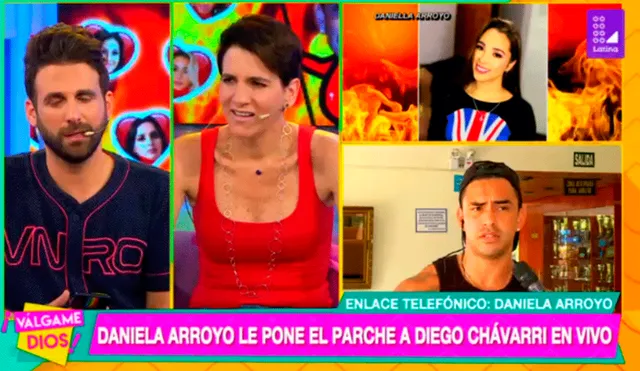Daniela Arroyo arremetió contra Diego Chávarri durante programa en vivo [VIDEOS]