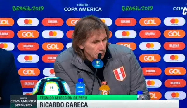 Ricardo Gareca compareció ante los medios tras la victoria Bicolor por Copa América 2019 sobre Chile.