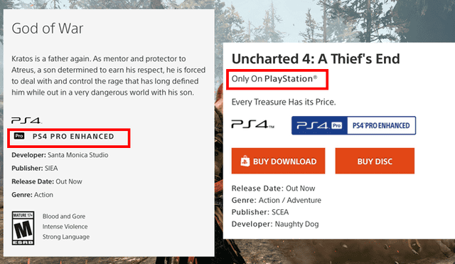 Reporte llegó por medio de un usuario en Twitter, que señaló que God of War no cuenta con la etiqueta en la página oficial de PlayStation.