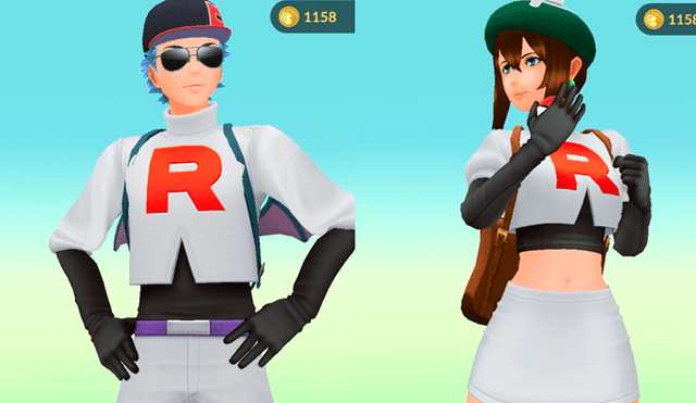 Los trajes de Jessie y James también llegan al videojuego. Foto: Pokémon GO.