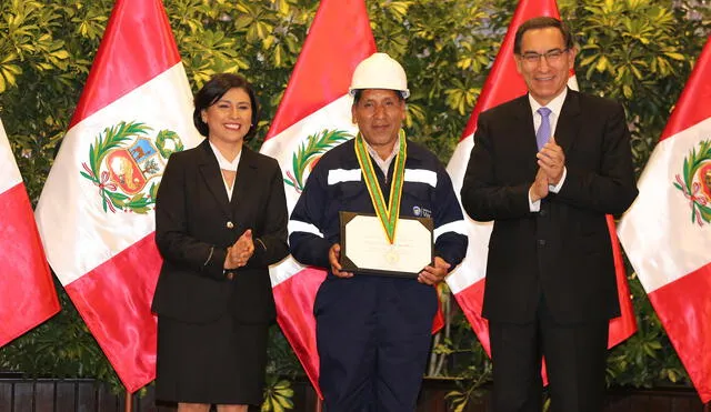 Condecoran con la Orden del Trabajo a minero que participó en Operación Chavín de Huántar