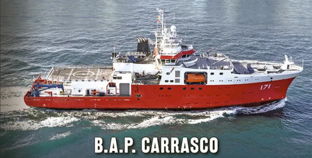 Buque oceanográfico “Carrasco” se incorpora a la Marina