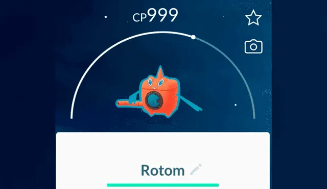 Rotom Lavadora es una criatura de tipo eléctrico/agua. Foto: Pokémon GO.