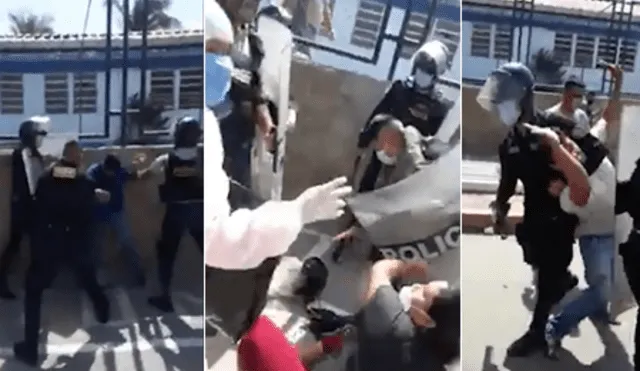 Piura: Policías y familiares de pacientes COVID se enfrentan en hospital de Apoyo II de Sullana