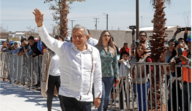 A comparación de sus visitas anteriores, López Obrador respeto la 'Sana Distancia' durante su estadía en el Estado de Sonora. (Foto: Presidencia de México)
