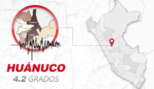 El sismo se registró a las 02:31 de la madrugada en Huánuco.