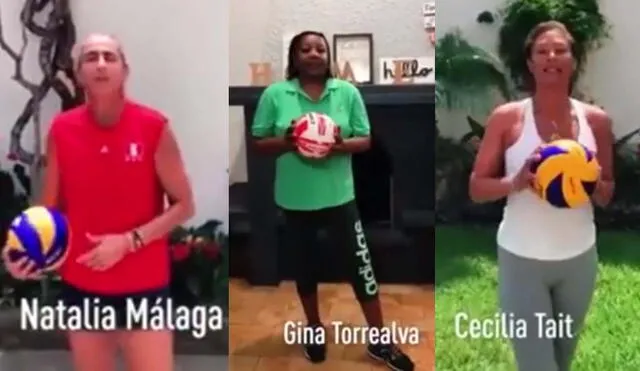 Natalia Málaga, Gina Torrealva, Cecilia Tait, entre otras, hicieron un llamado a "ponerse la camiseta" para sacar adelante esta difícil coyuntura. Foto: Facebook.