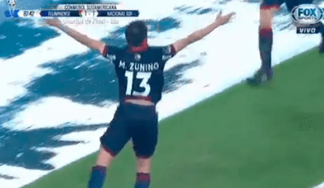 Fluminense vs Nacional: centro de Aguiar y gol Matías Zunino para el 1-1 final [VIDEO]