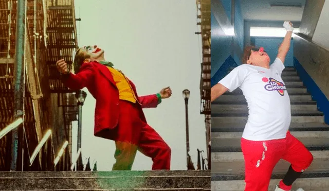 Desliza las imágenes para ver a Chupetín Trujillo bailar como el ‘Joker’ de Joaquin Phoenix. Foto: Captura/Facebook