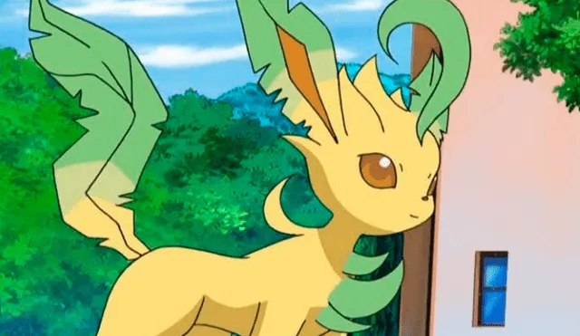 El actual aspecto de Leafeon en el anime y videojuegos de Pokémon