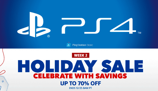 PS4: Hasta 70% de descuento en juegos por la segunda semana del 'Holiday Sale'