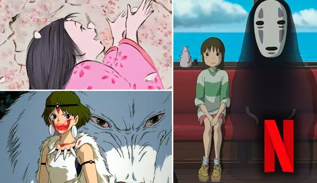 Películas del Studio Ghibli en Netflix. Créditos: composición