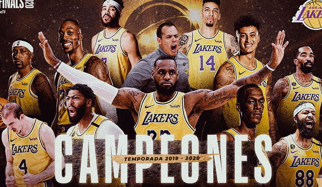Los Ángeles Lakers salieron campeones tras 10 años. Foto: Twitter @NBALATAM