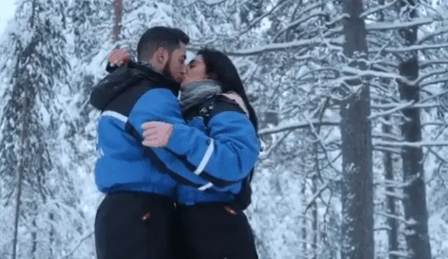Vania Bludau y su romántica pedida de mano en medio de la nieve [VIDEO] 