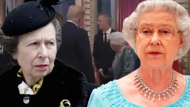 Reina Isabel II reprende a la princesa Ana por desaire a Donald Trump y Melania