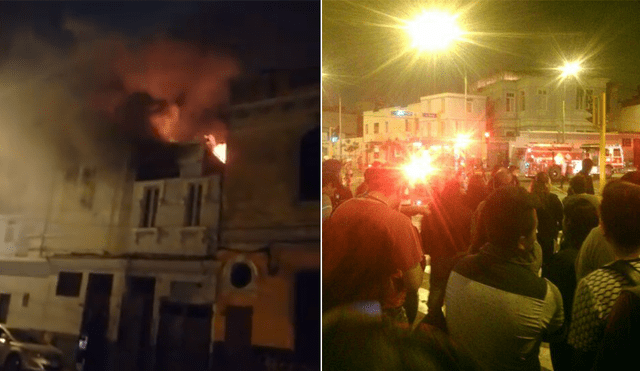 Bomberos controlaron incendio en el Cercado de Lima [FOTOS y VIDEO] 