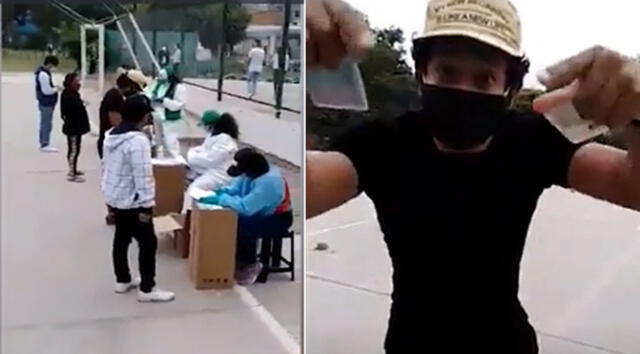 Venezolanos en Perú denuncian que le niegan mascarillas | Créditos: capturas