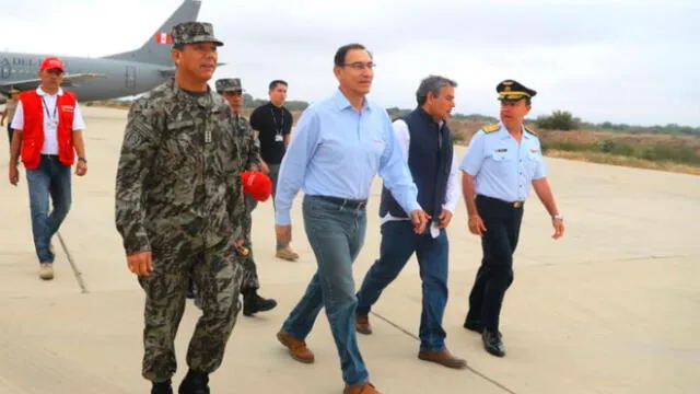 Presidente Martín Vizcarra arribó a Piura para supervisar la entrega de obras viales