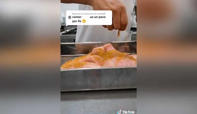 Desliza las imágenes para saber un poco más sobre la preparación de este exquisito pavo al horno. Foto: captura de TikTok/@amnerlolodiazalbe