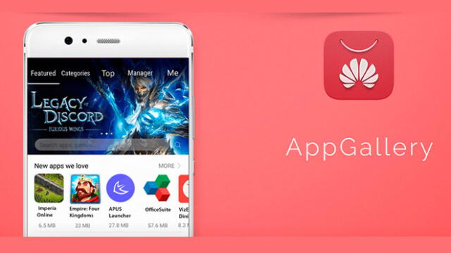 App Gallery viene preinstalada en los teléfonos Huawei.
