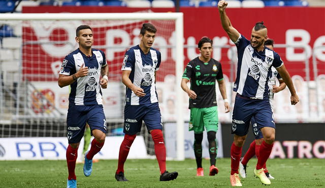 Monterrey empató con Santos Lagunas en la fecha 3 del Torneo Guardianes 2020 Liga MX. Foto: Twitter